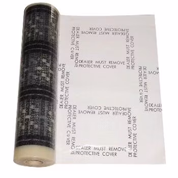 Tapete protetor de carpete em relevo antiderrapante para carro com película protetora